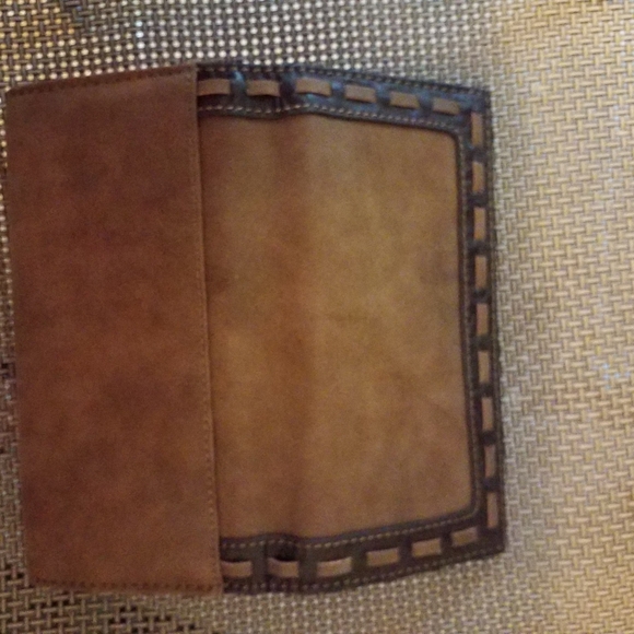 Brown Suede and leather wallet - Picture 3 of 3